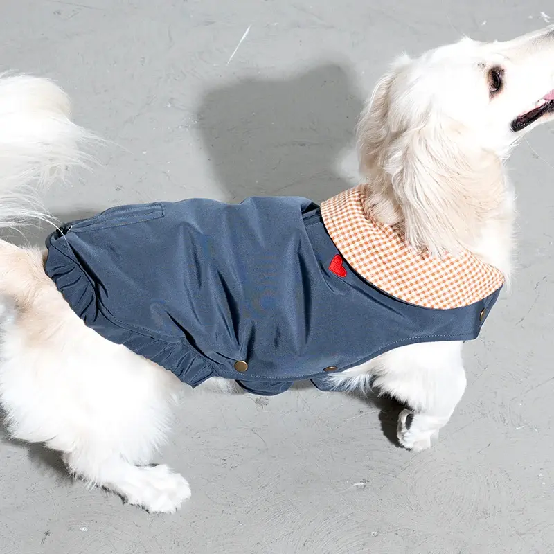 Puppy Gallery Check My Heart Padding - Dog Winter Jacket