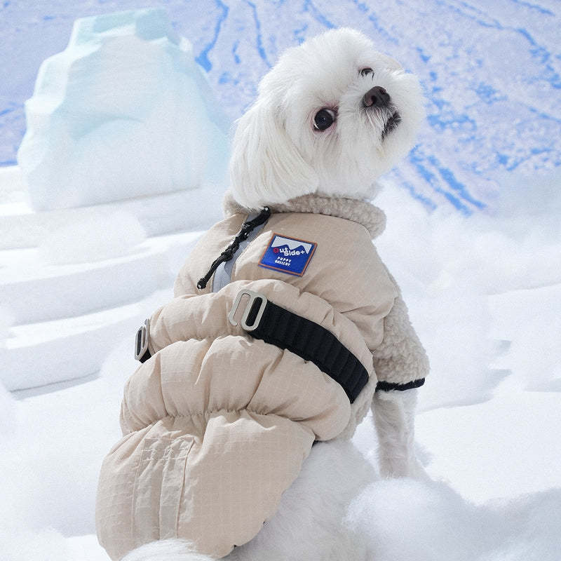 Puppy Gallery Ice Field Color Block Padding - Dog Winter Jacket