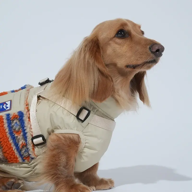 Puppy Gallery Robson Fleece Mix Padding - Dog Winter Jacket