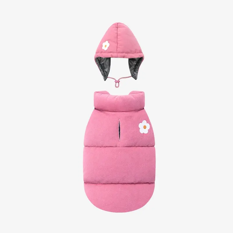 Puppy Gallery Daisy Vintage Padding et Bonnet - Dog Winter Vest
