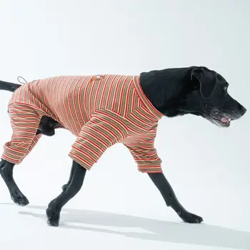 Puppy Gallery Homeground Stripe All-in-one - Dog Pajama