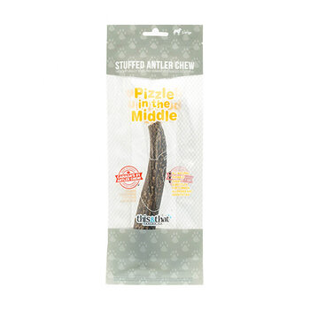 This & That Pizzle In The Middle Stuffed Antler Chew Large