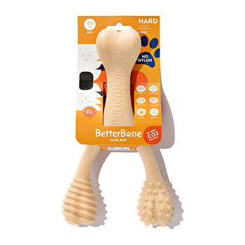 BetterBone Hard Density Natural Beef All-Natural Dog Chew for Strong & Aggressive Chewers Large