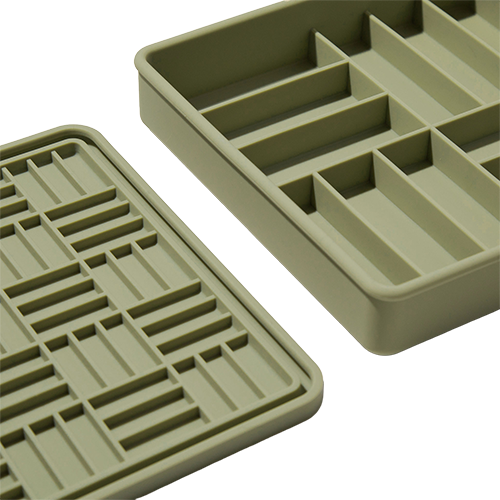 Dogged 3-in-1 Parquet Slow Feeder Bowl Olive