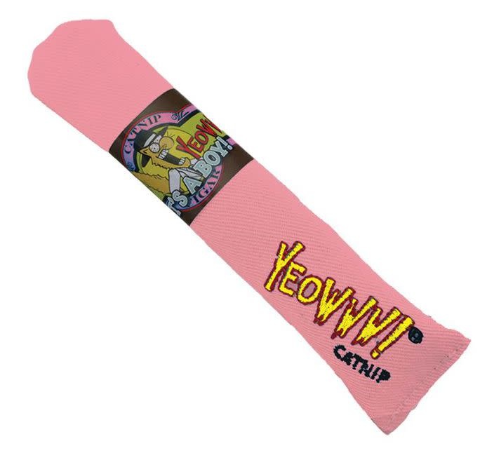 YEOWWW Pink Cigar Cat 1pc