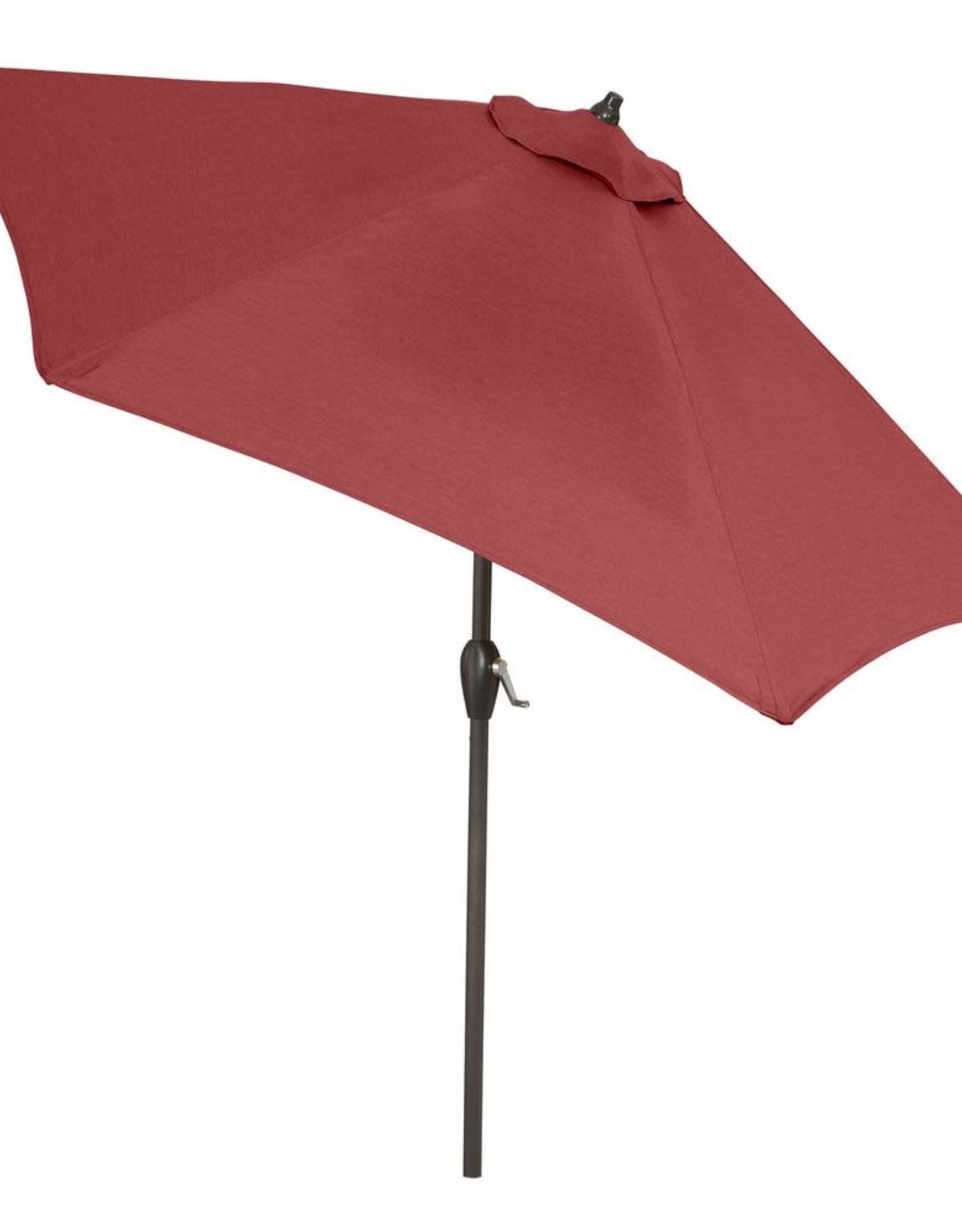 10 Ft Aluminum Auto Tilt Market Outdoor Patio Umbrella In Chili Red Low Tide Liquidation