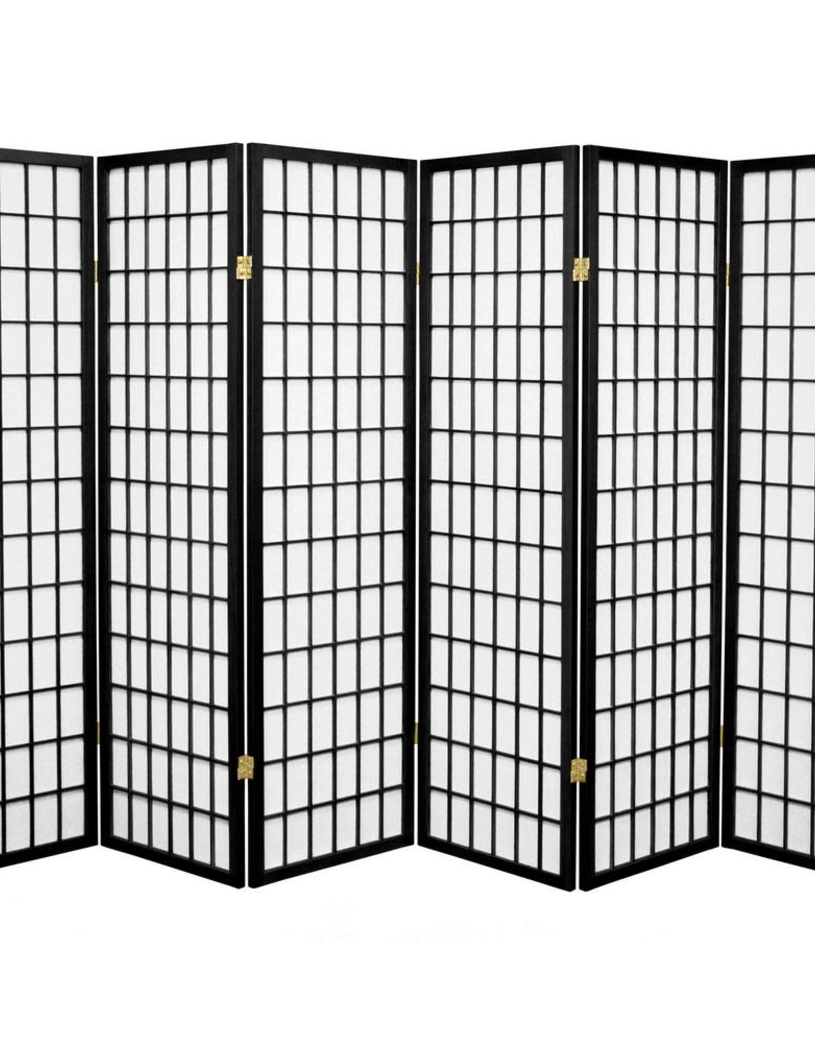 cheap room dividers on 5 Ft Black 6 Panel Room Divider Low Tide Liquidation
