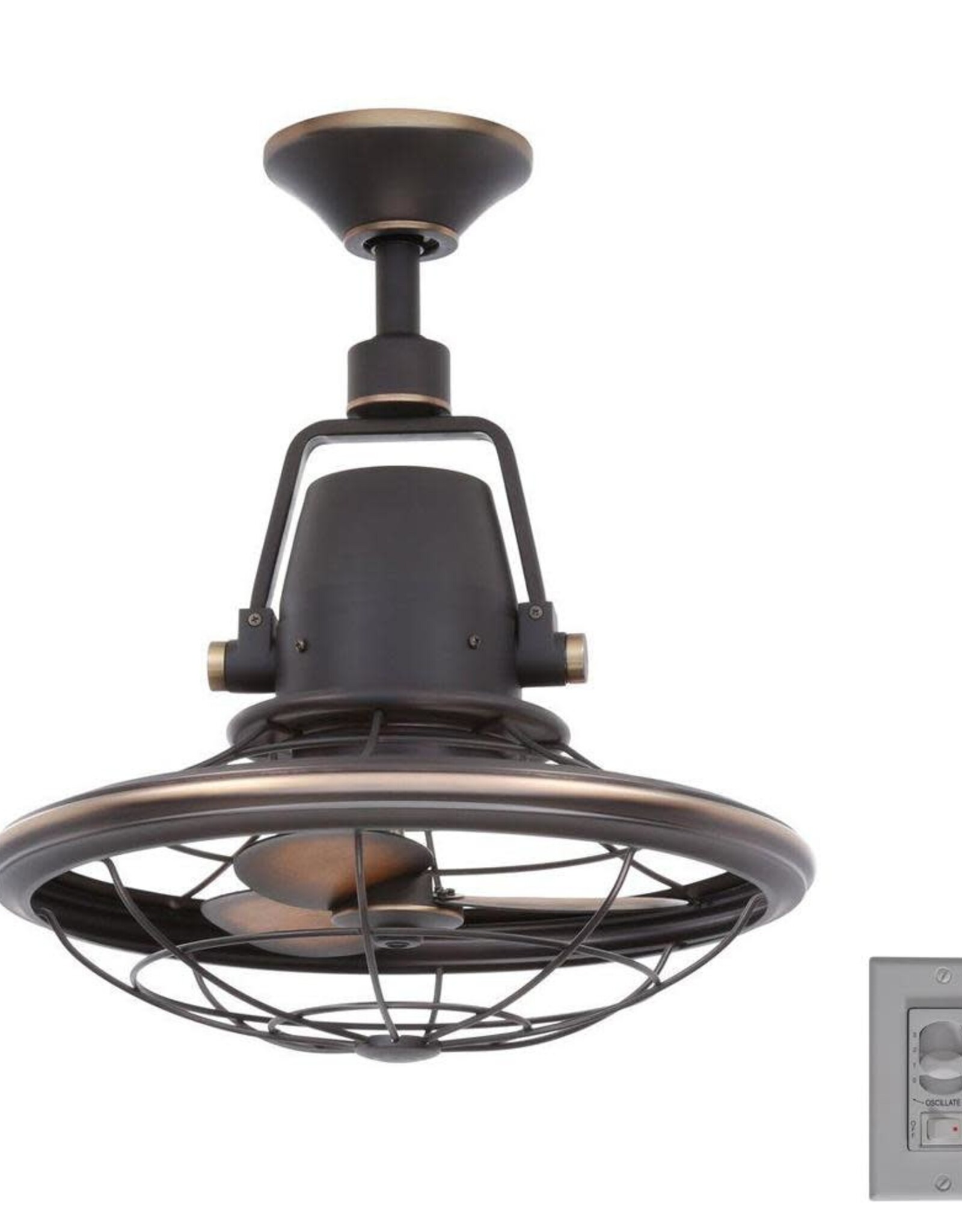 home decorators collection outdoor lighting on Bentley Ii 18 In Indoor Outdoor Tarnished Bronze Oscillating Ceiling Fan With Wall Control Low Tide Liquidation