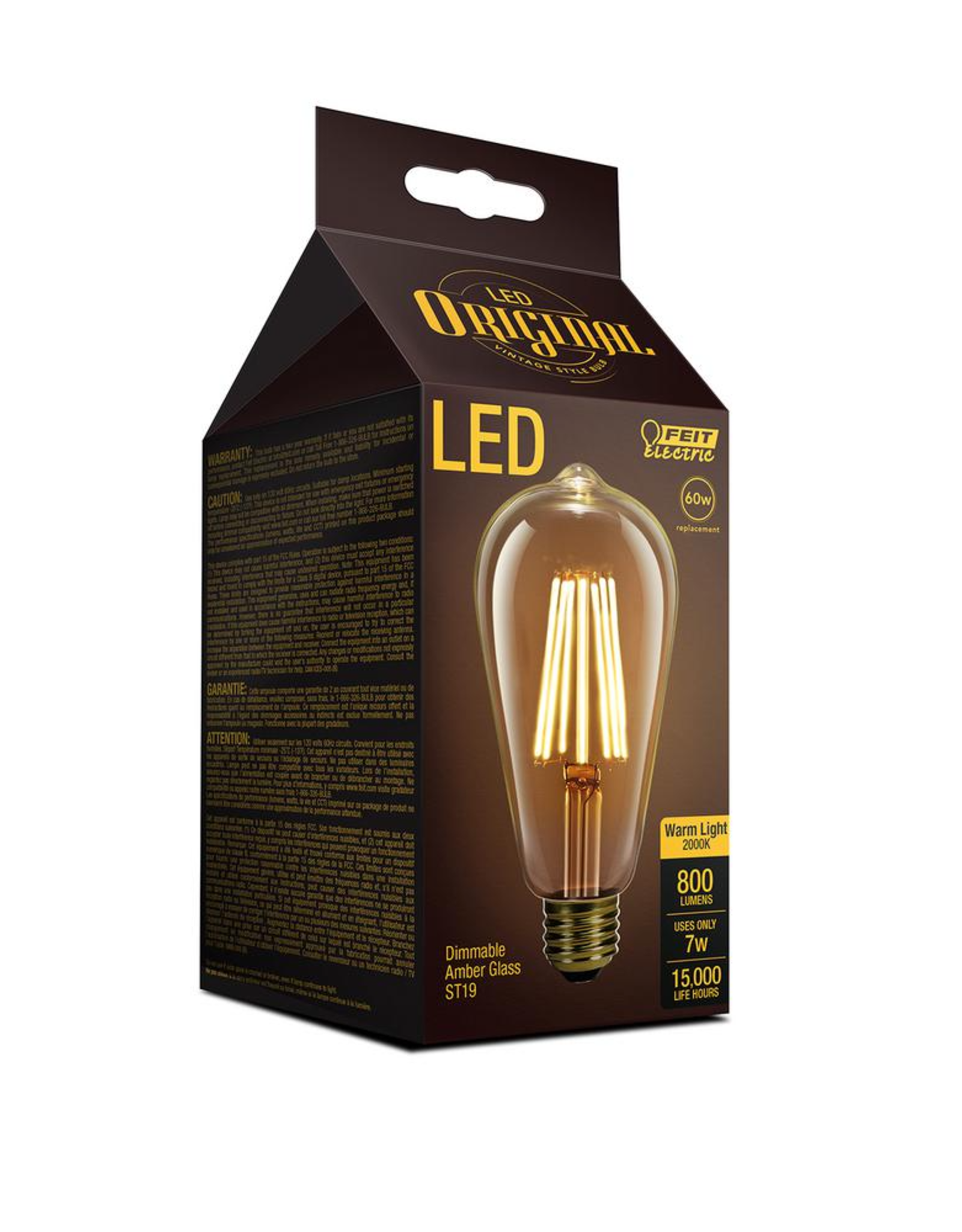 amber outdoor light bulbs on 60 Watt Equivalent St19 Dimmable Amber Glass Vintage Edison Led Light Bulb With Straight Filament Warm White 4 Pack Low Tide Liquidation