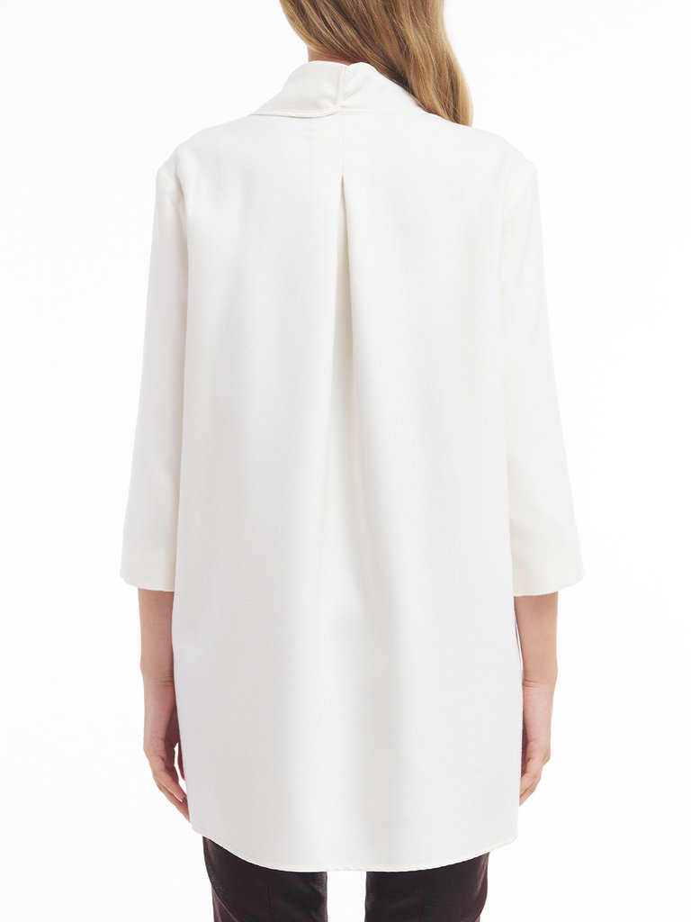 Valentina Kova Alyssa Asymmetrical Open-Front Cashmere Jacket