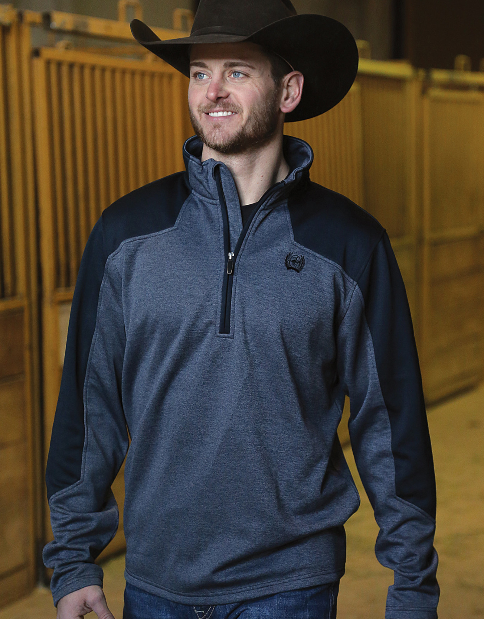 mens cinch fleece pullover