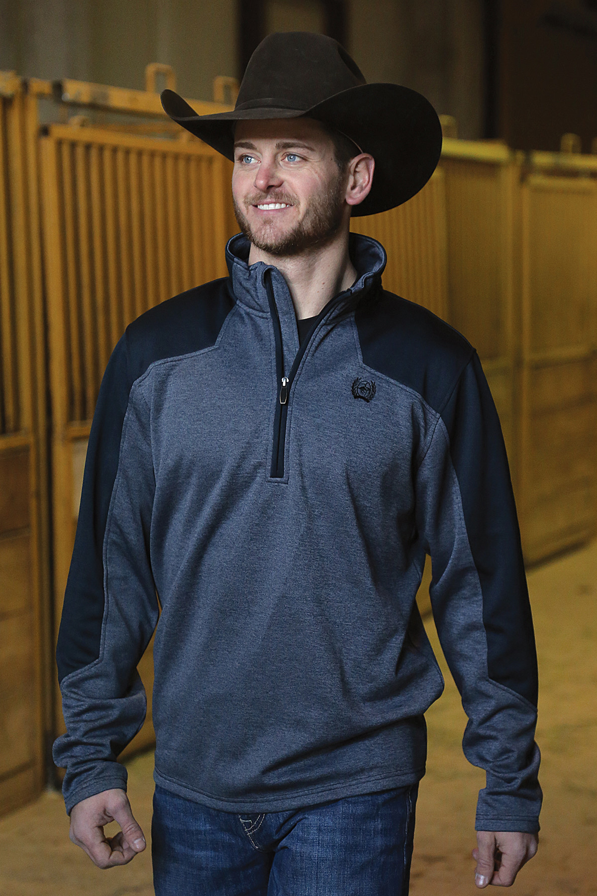 cinch fleece pullover