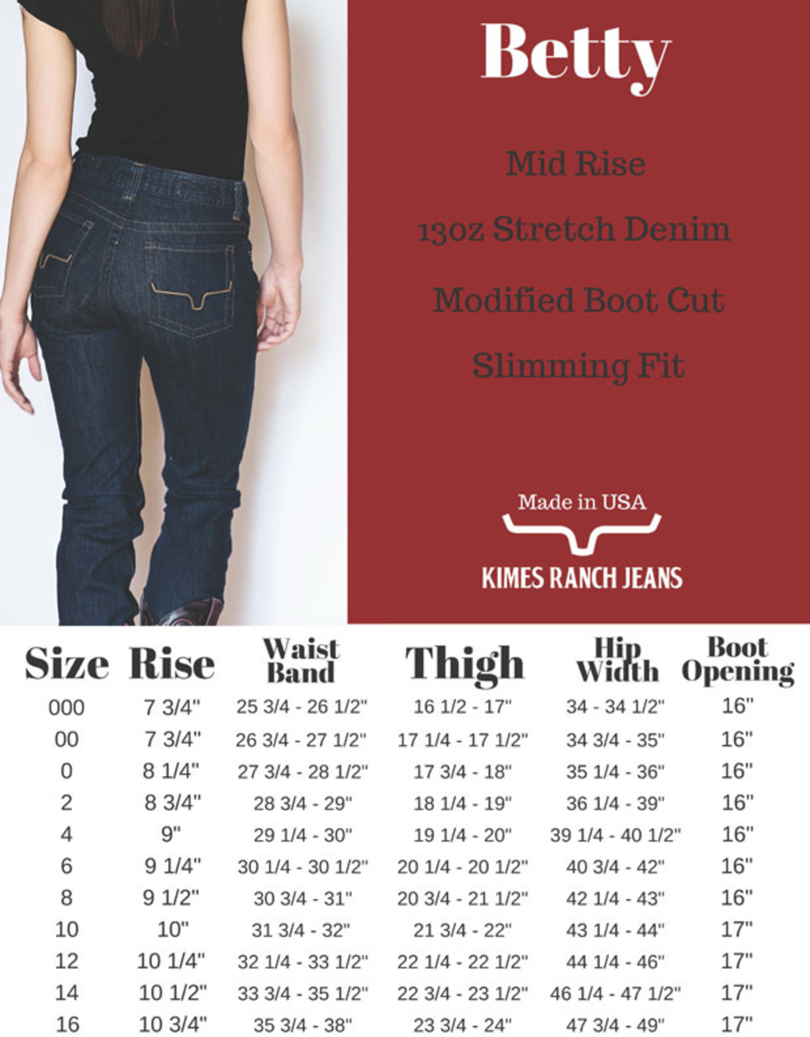 Kimes Ranch Ladies Betty Dark Denim