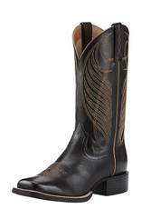 Ariat Ariat Womens Black Round Up Wide Square Toe Western Boot