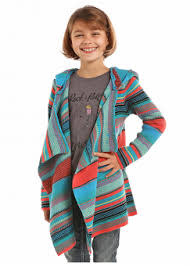 girls coral cardigan