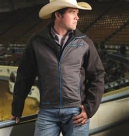 Mens Cinch Bonded Conceal Carry Jacket Grey & Yellow - Cowpokes