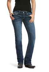 Ariat Ariat Womens REAL Mid Rise Stretch Straight Leg Jean Dresden