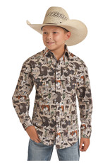 Dale Brisby Long Sleeve Range Cattle  Snap Shirt