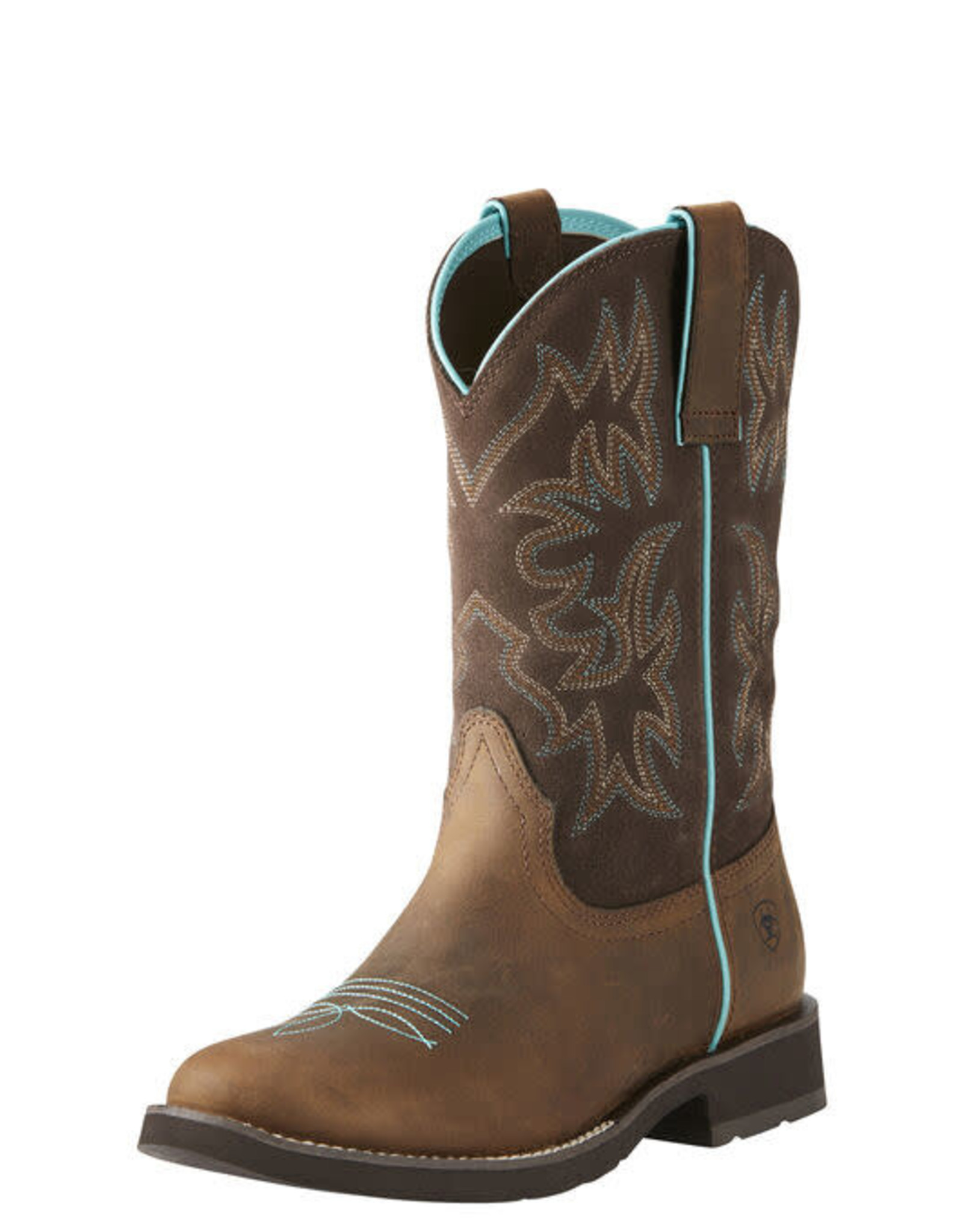 Ariat Womens Ariat Round Toe Distressed Delilah Cowboy Boot
