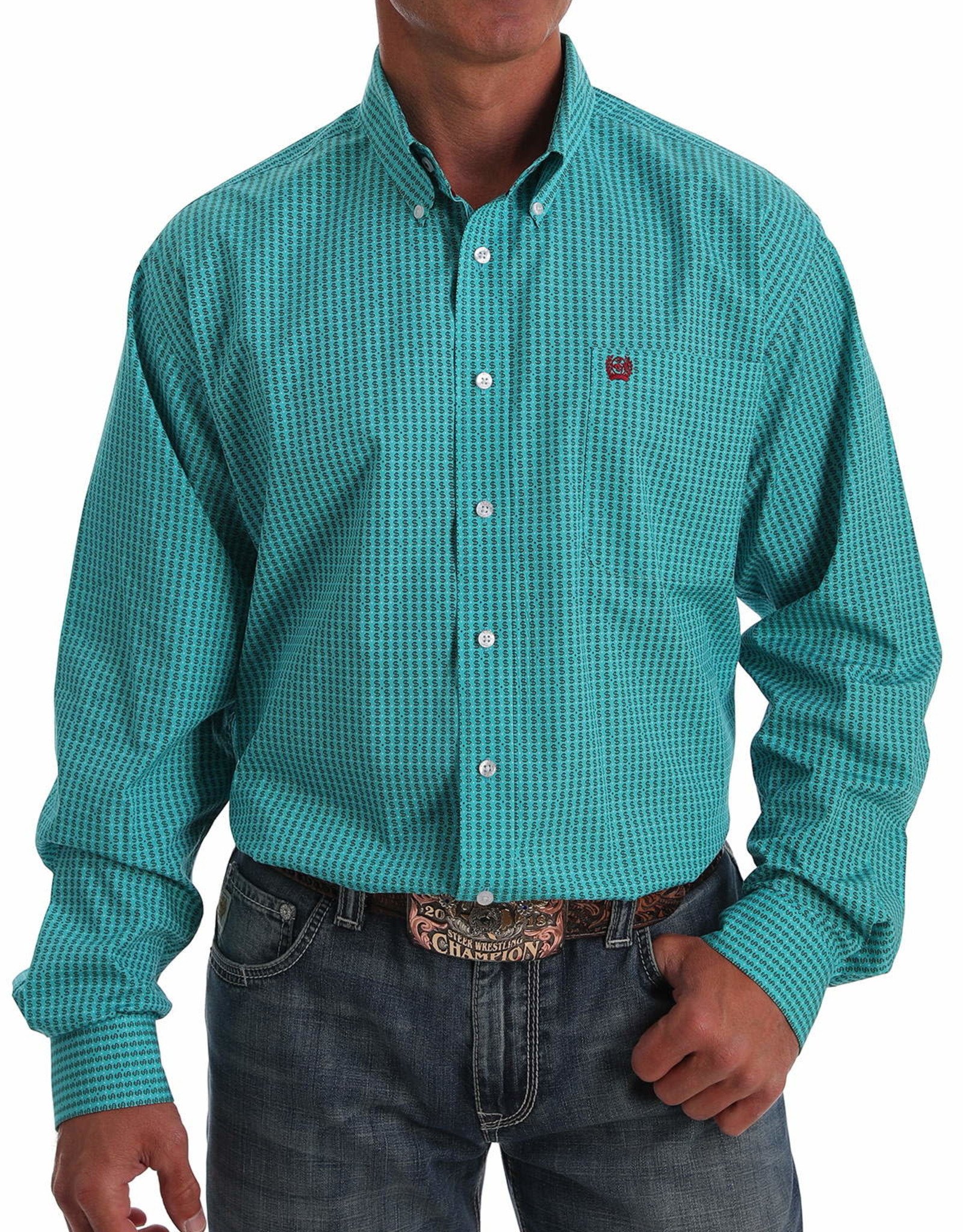 cinch turquoise shirt