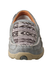 Womens Twisted X Slip On Driving Moc Grey Aztec      .