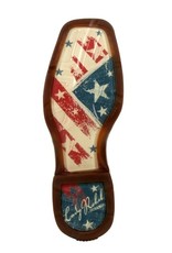 Durango Lady Rebel Durango Womens White Distress Embroidered USA Flag Western Boot