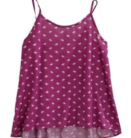 Womens Tin Haul Purple Horse Print Tank Top