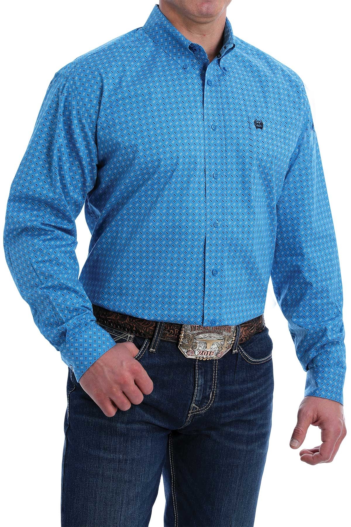 Cinch Women's Grey Solid Button-Up Shirt