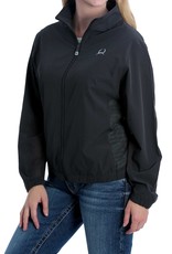 Cinch Womens Cinch Charcoal Full Zip Track Rain Jacket