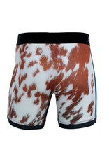 Cinch Cinch Boxer Brief 6" Licking Cow and Cow Print