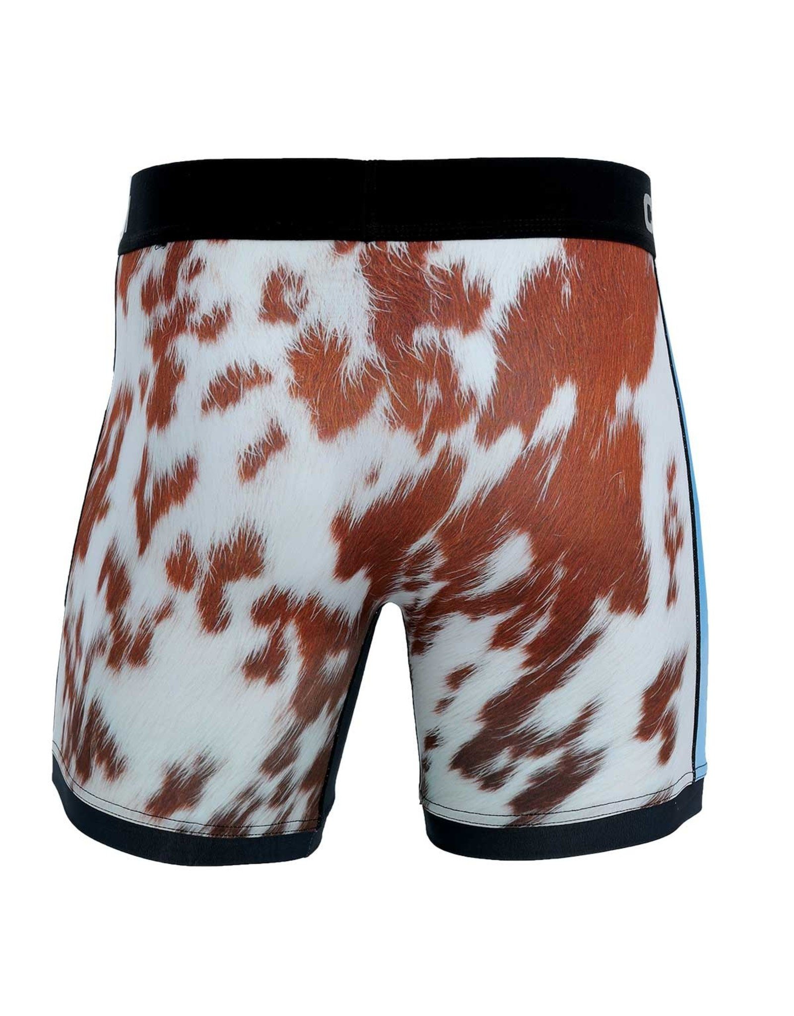 Cinch Cinch Boxer Brief 6" Licking Cow and Cow Print