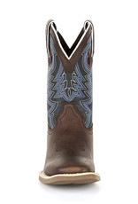 Durango Durango Kids Western Belgian Brown Denim Square Toe Cowboy Boots