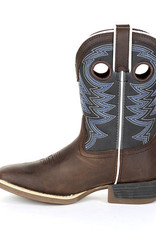 Durango Durango Kids Western Belgian Brown Denim Square Toe Cowboy Boots