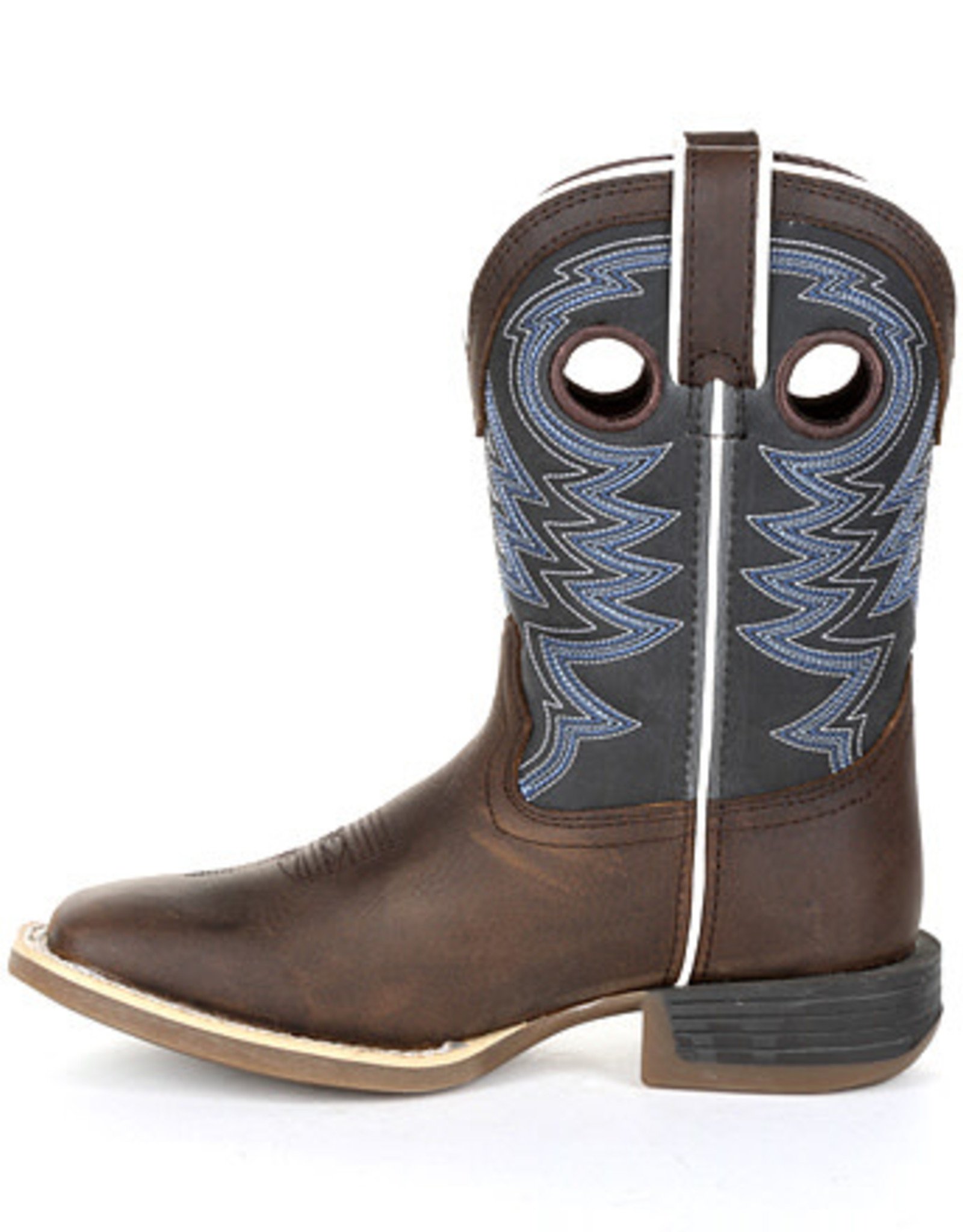 Durango Durango Kids Western Belgian Brown Denim Square Toe Cowboy Boots