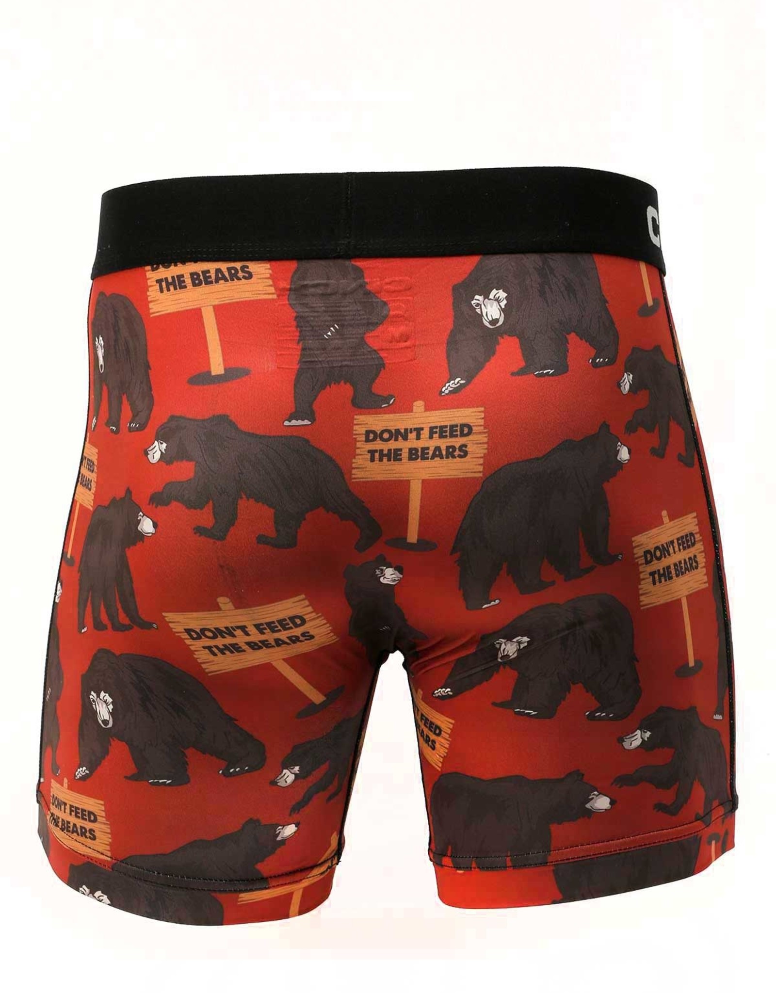 Cinch Mens Cinch Boxer Briefs 6" Don't Feed The Bears