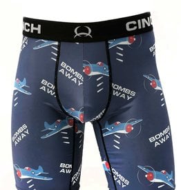 Cinch Mens Cinch Boxer Briefs 9" Bombs Away