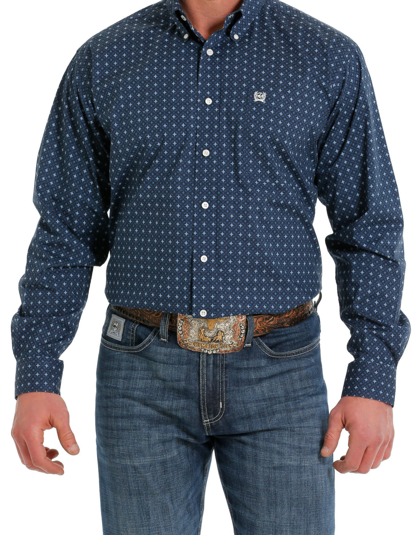 Cinch Boy's Navy Blue Long Sleeve Shirt – Rockin R Western Store LLC