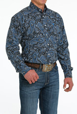 Cinch Mens Cinch Black Royal Paisley Print Long Sleeve Western Button Shirt