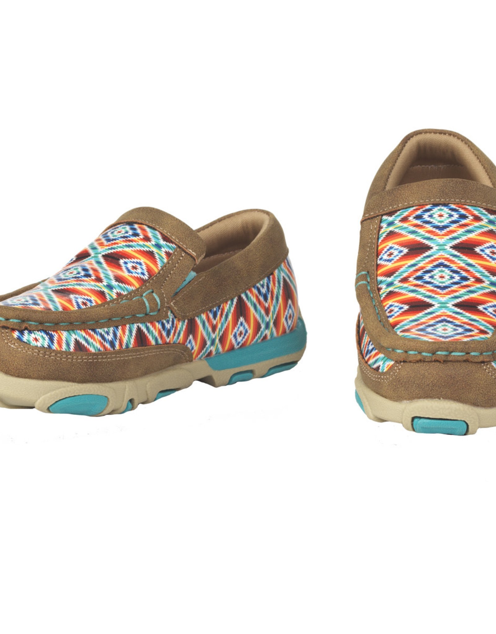 Toddlers Bright Aztec Slip On Twister Brynlee Moccasin