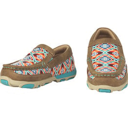 Toddlers Bright Aztec Slip On Twister Brynlee Moccasin