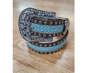 girls-brown-turquoise-beaded-  display picture 3