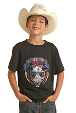 Kids Rock & Roll Dale Brisby Pow Pow Black Short Sleeve T Shirt