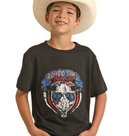 Kids Rock & Roll Dale Brisby Pow Pow Black Short Sleeve T Shirt