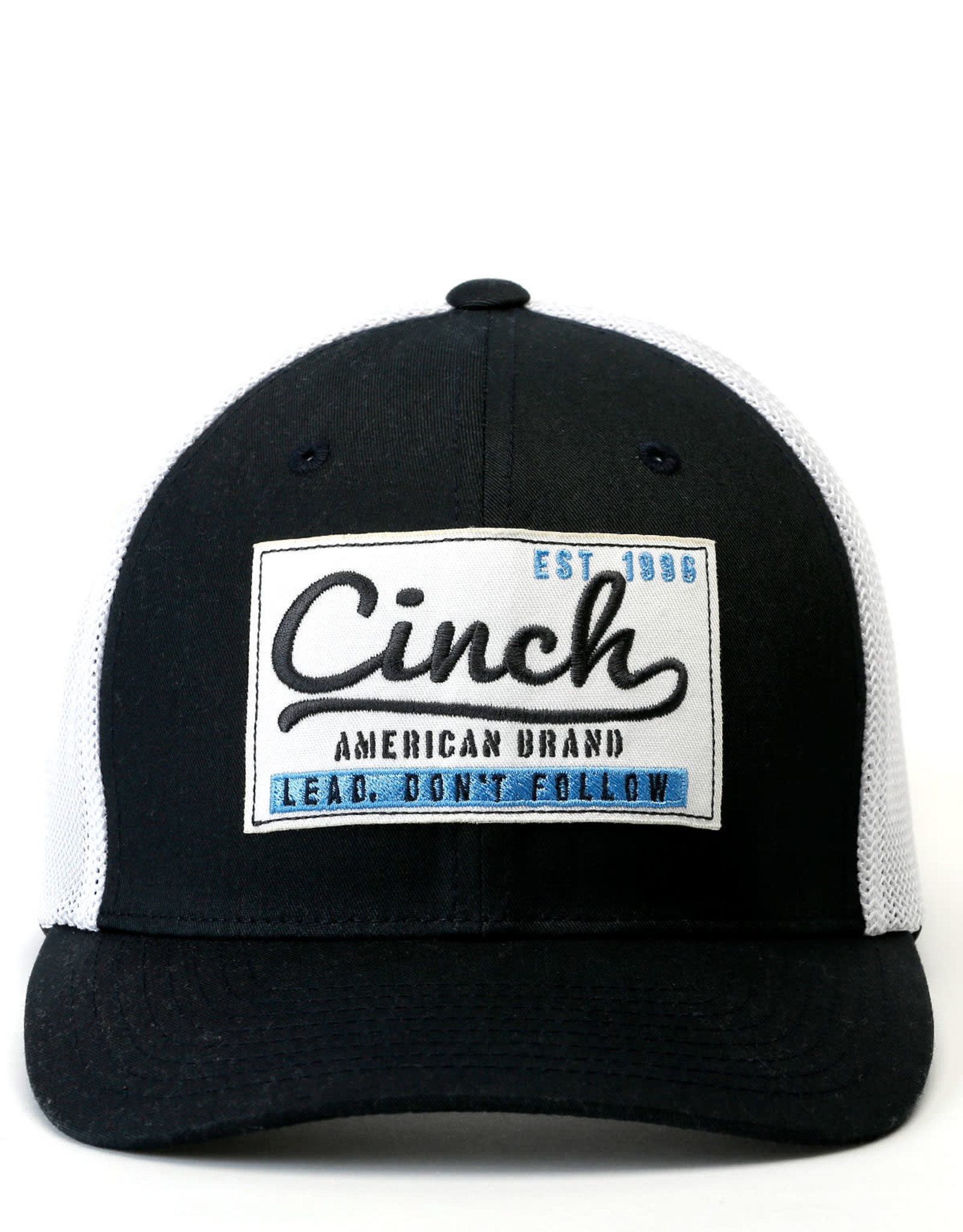 Cinch Mens Cinch Navy Logo Patch Mesh Trucker Ball Cap