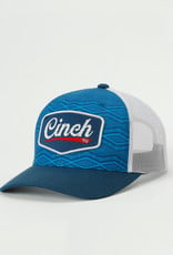 Cinch Mens Cinch Southwest Blue Patch Mesh Trucker Ball Cap