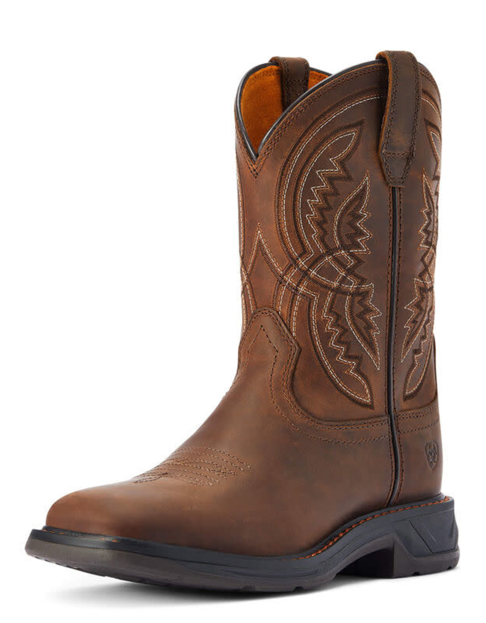 Ariat Ariat Kids Brown Workhog XT Coil Square Toe Western Cowboy Boot