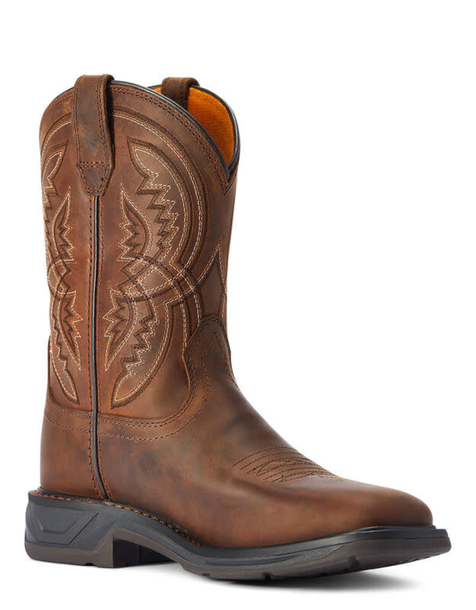 Ariat Ariat Kids Brown Workhog XT Coil Square Toe Western Cowboy Boot