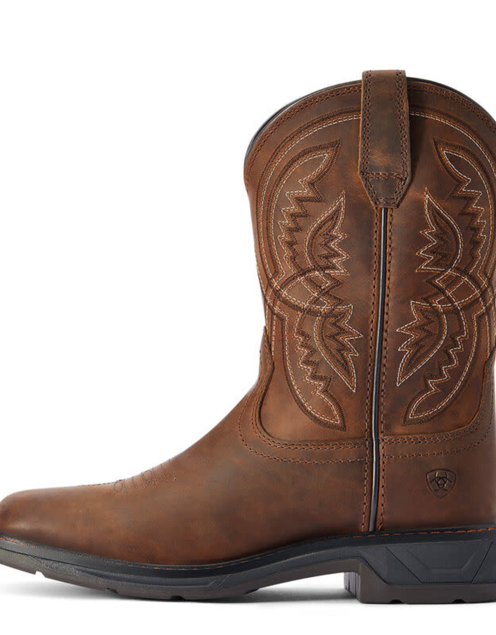 Ariat Ariat Kids Brown Workhog XT Coil Square Toe Western Cowboy Boot