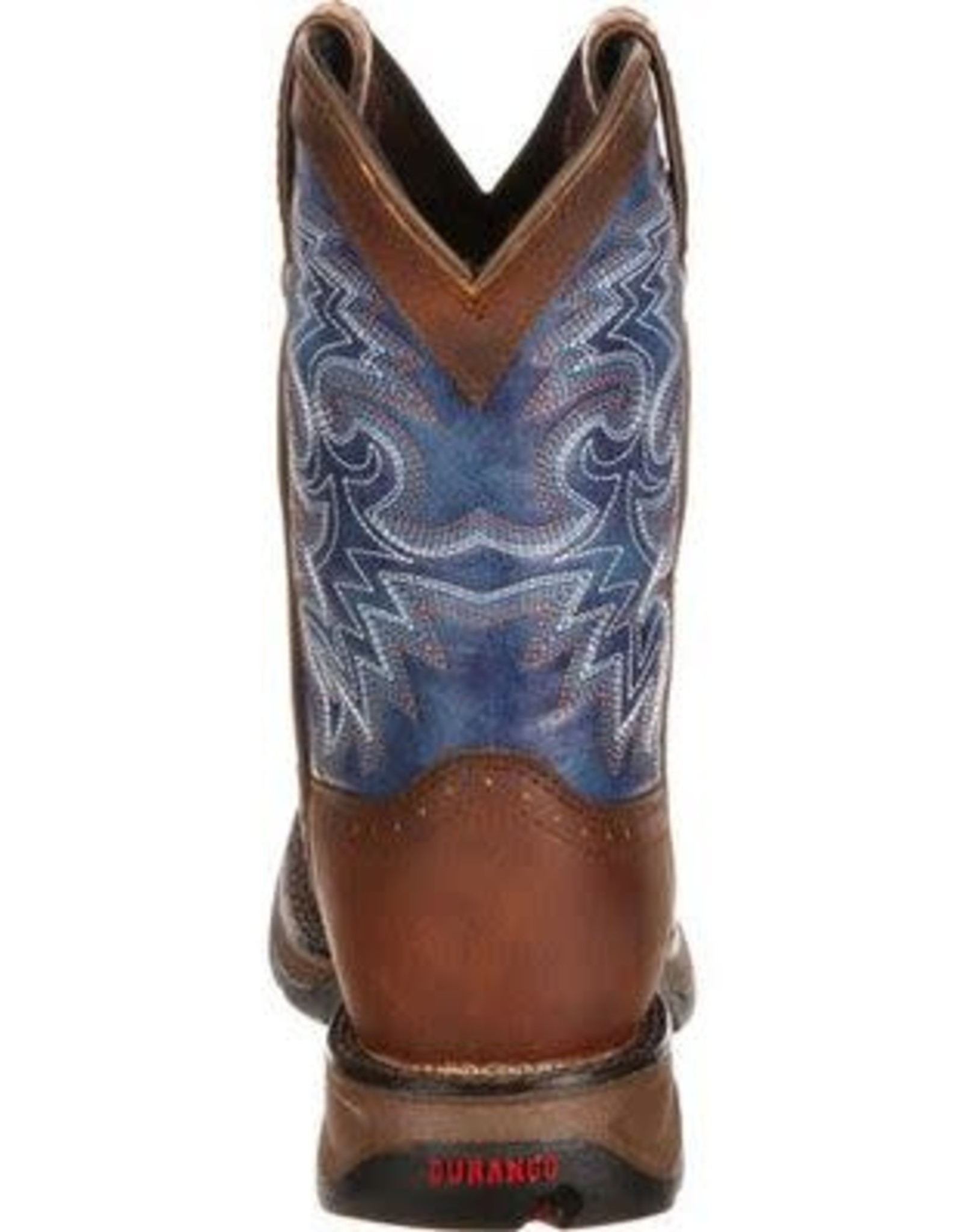 Durango Lil Durango Kids Brown Blue Western Square Toe Cowboy Boots Sz 8.5-3