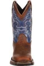 Durango Lil Rebel Durango Youth Kids Western Brown Blue Square Toe Cowboy Boots Sz 3.5-6